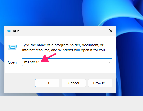 Open msinfo