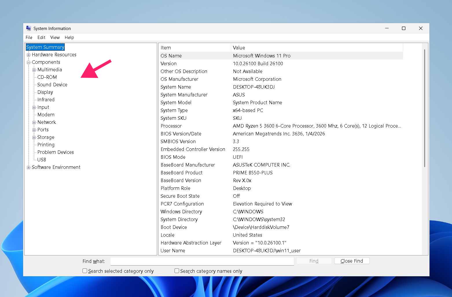 See PC info in msinfo