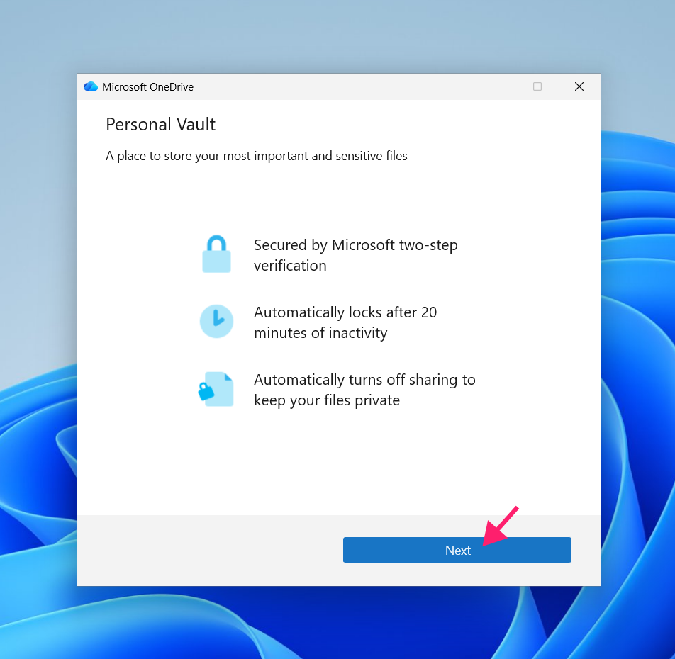 Set up Personal Fault