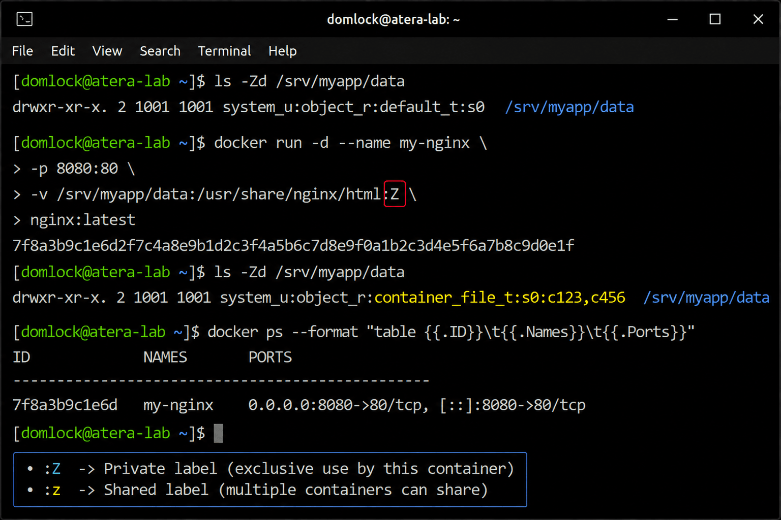 Apply security context across containers Apply security context across containers