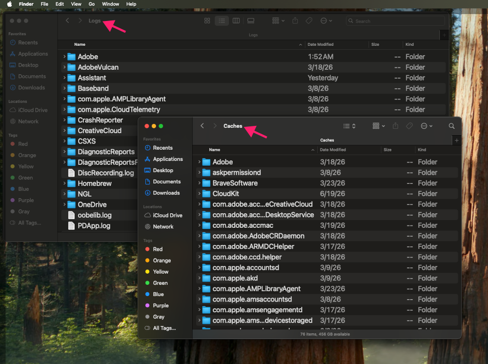 Cache folder