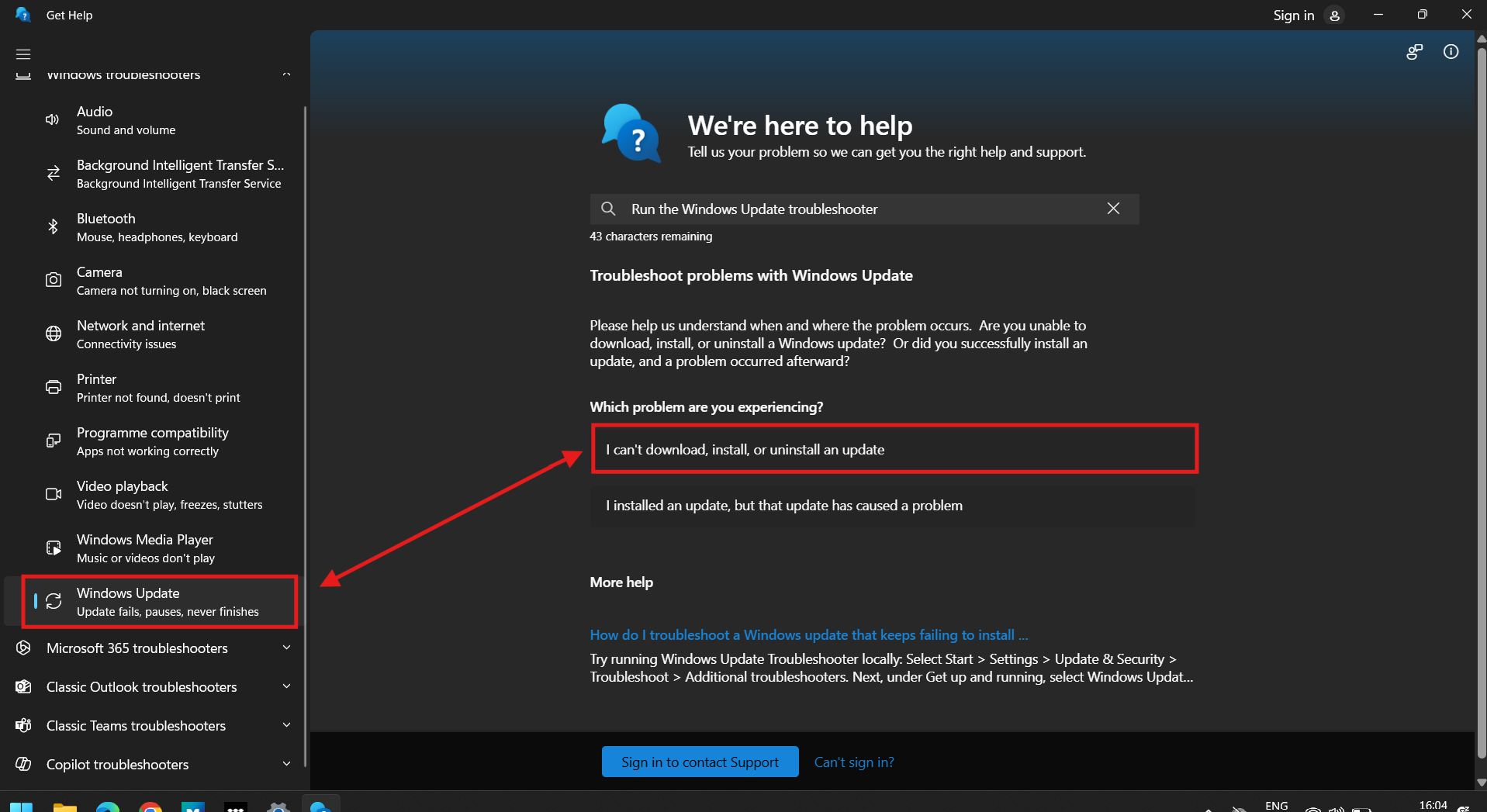 Can’t install Windows Update Can't install Windows Update