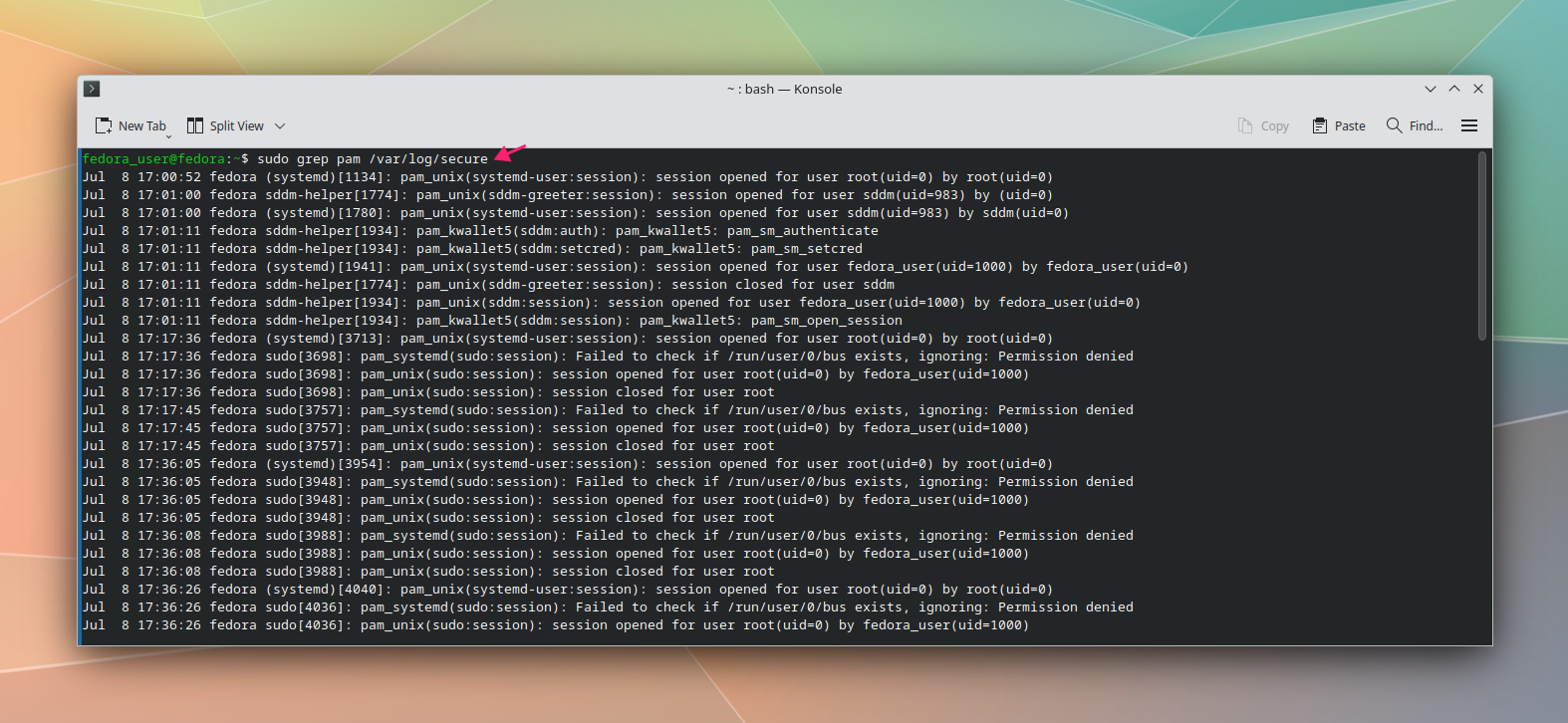 Check authentication logs 2