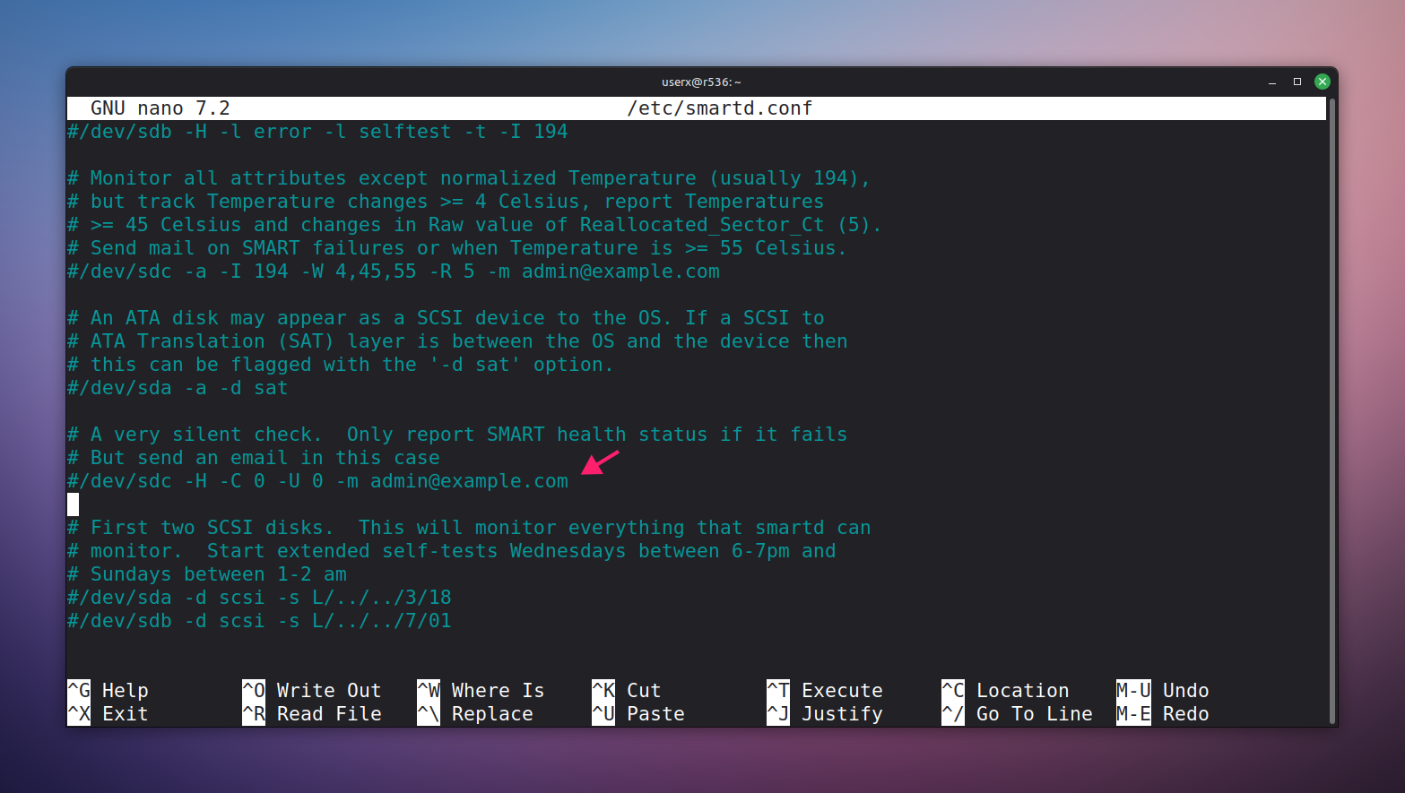 Configuration of SMART alerts in Linux Configuration of SMART alerts in Linux
