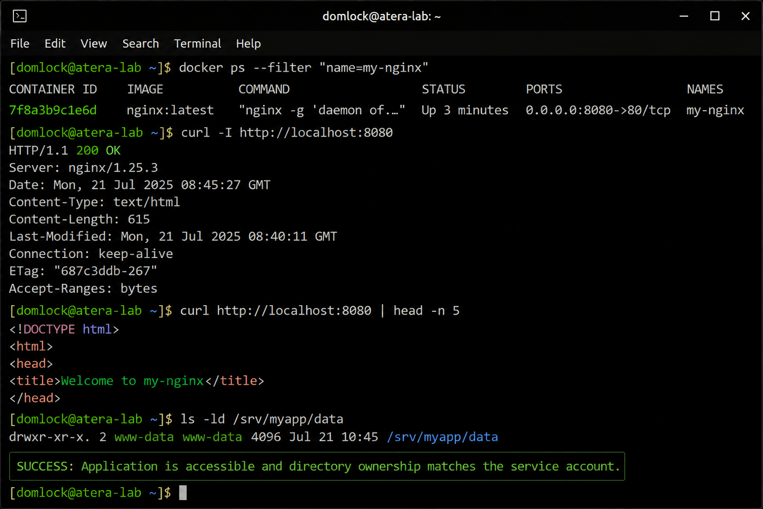 Confirm docker and container fix Confirm docker and container fix