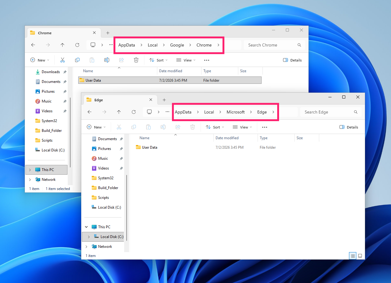 Delete leftover profile folder Delete leftover profile folder