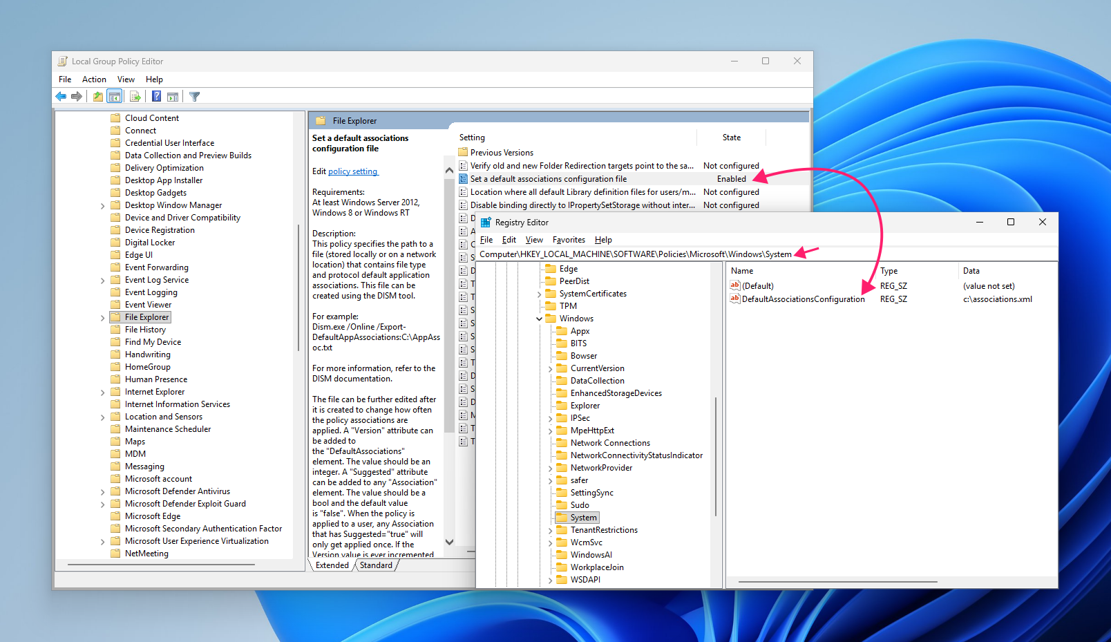 Enforce software policy in registry Enforce software policy in registry