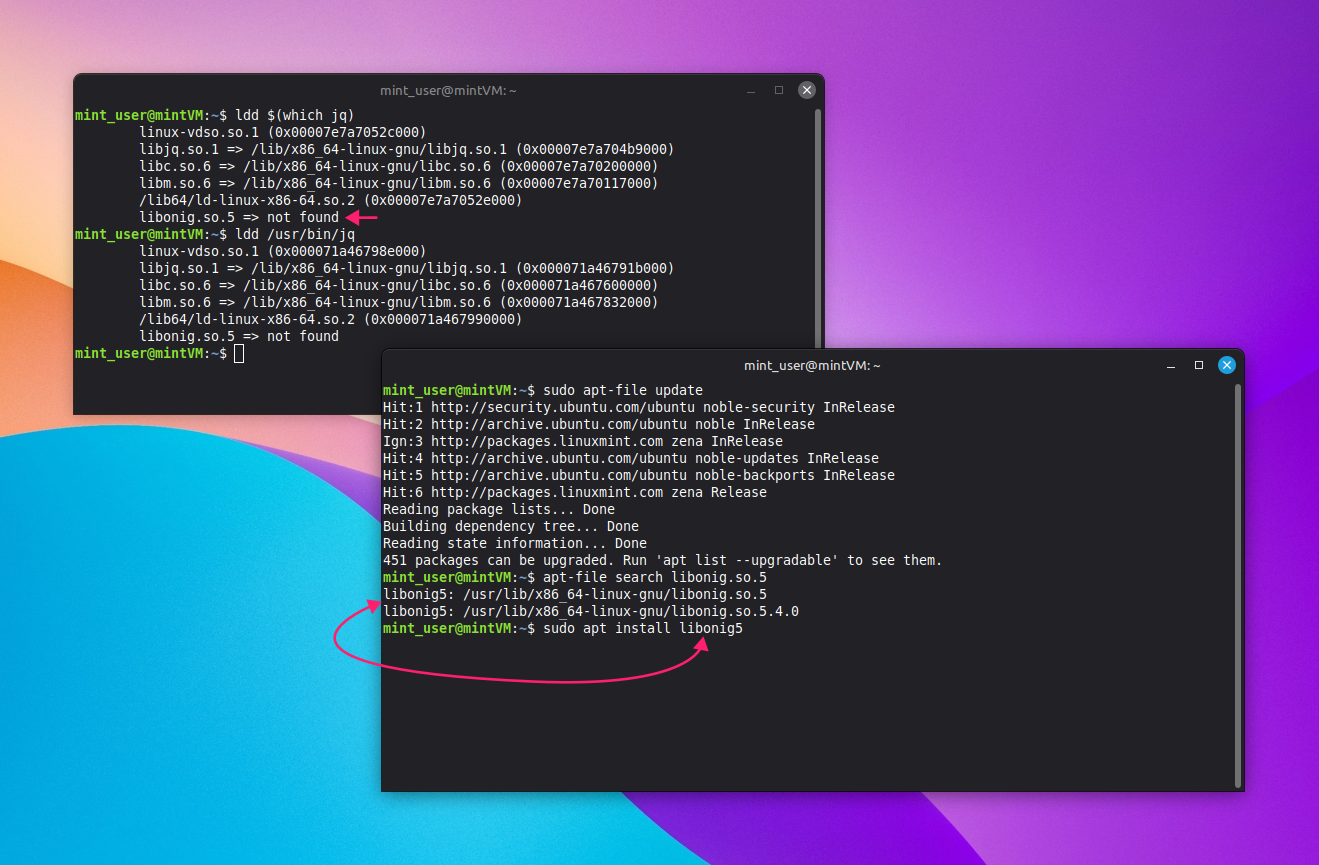 Install missing package on Debian systems Install missing package on Debian systems