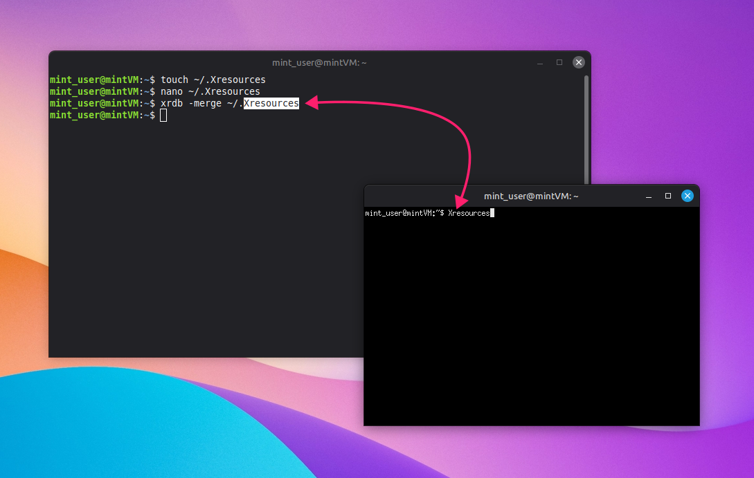 Load changes in XTerm Load changes in XTerm