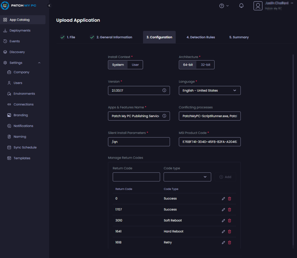 Patch My PC cloud interface