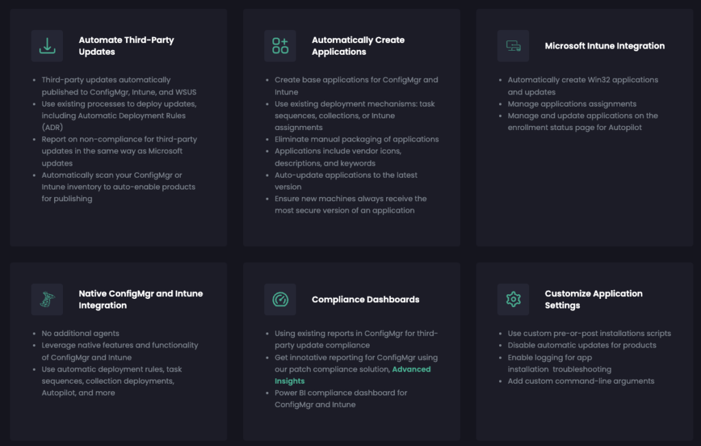 Patch My PC core features