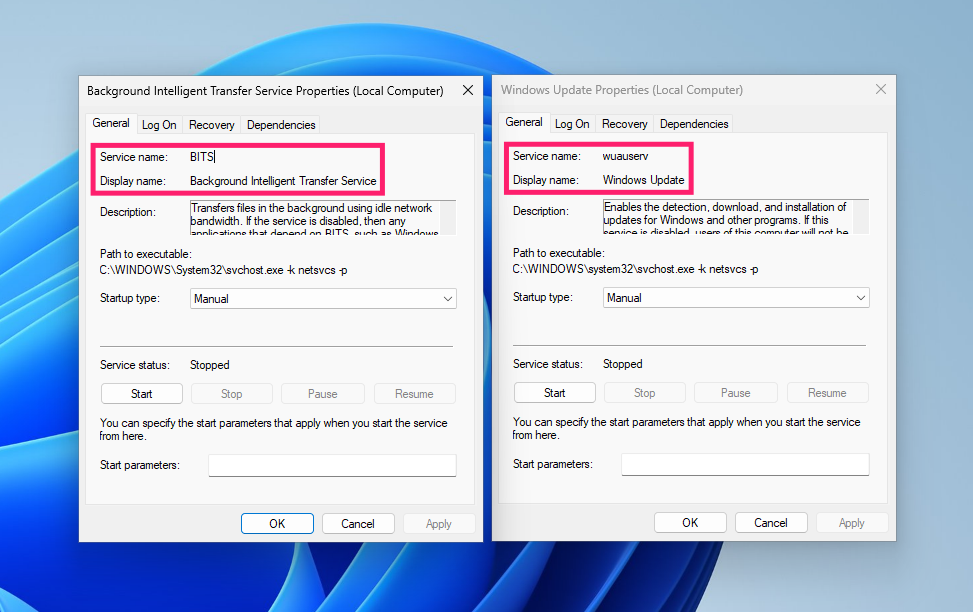 Stop update services in File Explorer Stop update services in File Explorer