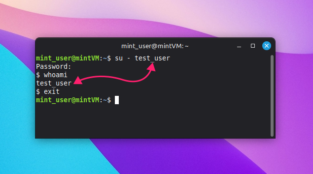 Test password in separate session