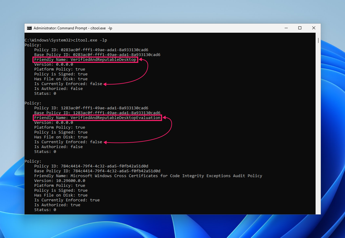 Verify Smart App Control is off Verify Smart App Control is off