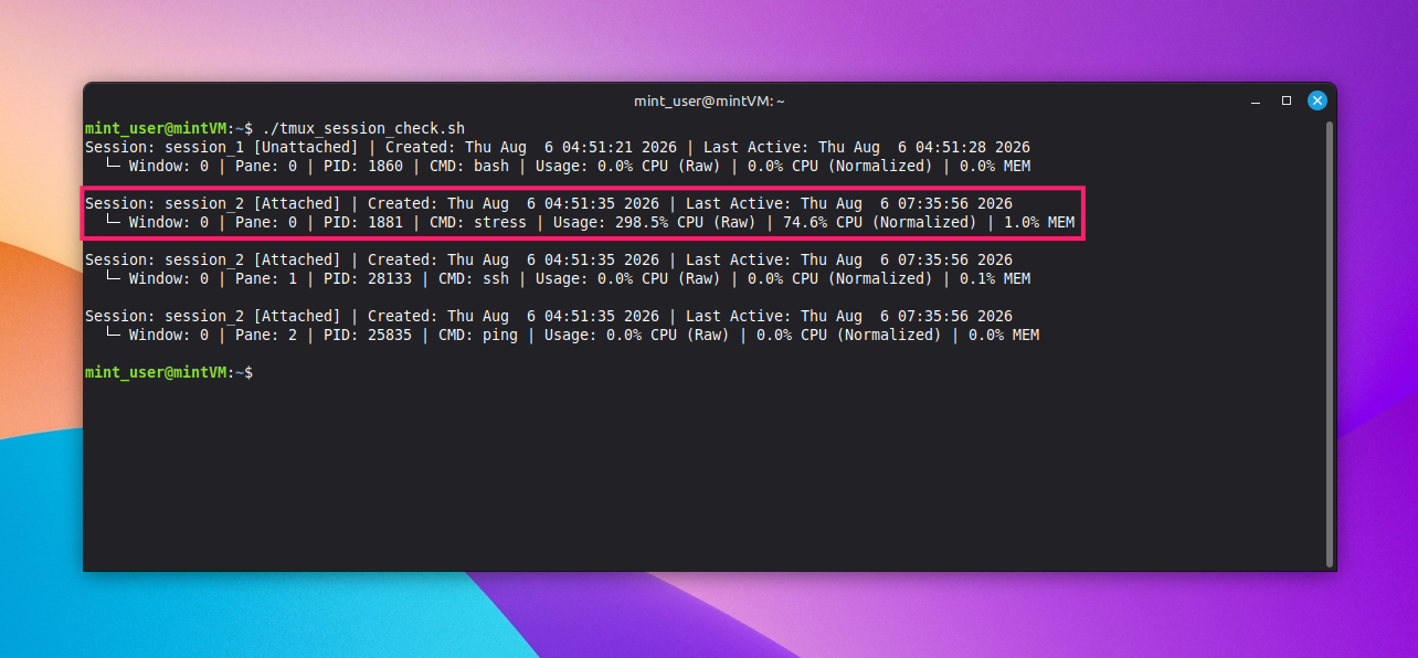Auomating tmux cleanup across a fleet Auomating tmux cleanup across a fleet