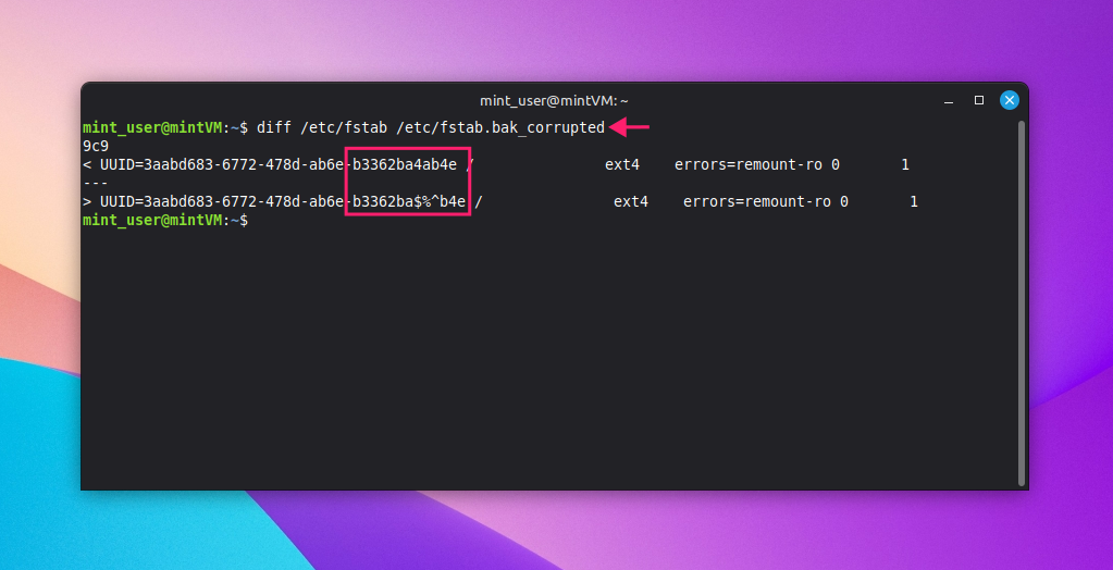 Confirm copy matches original on Linux Confirm copy matches original on Linux