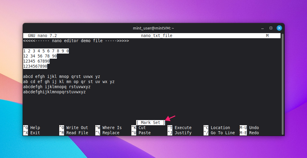 Cut marked block in Linux Cut marked block in Linux
