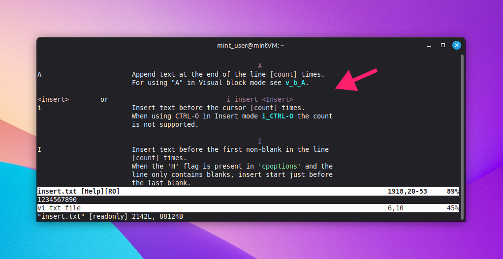 Help command in vi or vim Help command in vi or vim