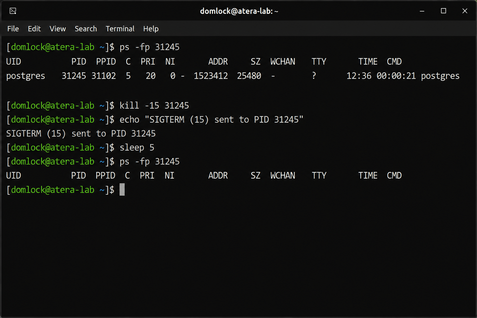 Kill process in Linux Kill process in Linux