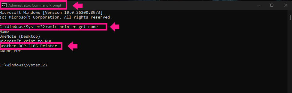 List installed printers command List installed printers command