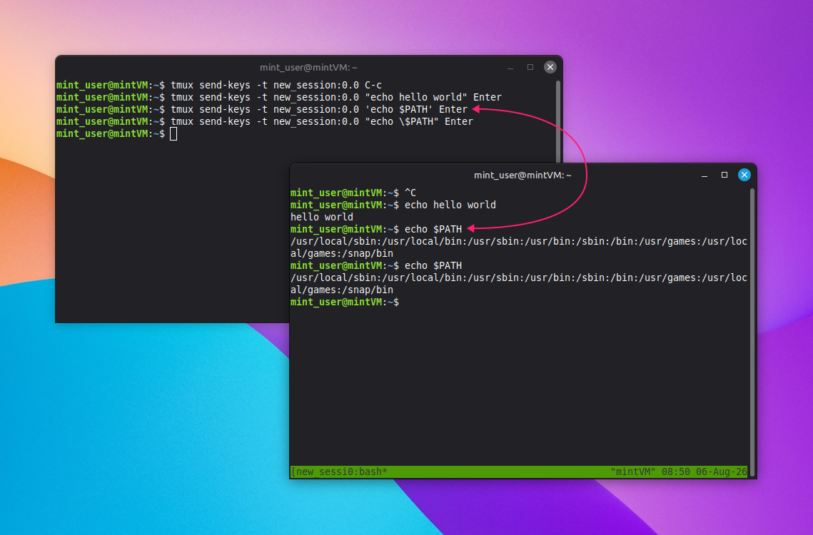 Send keys remotely to stuck tmux session Send keys remotely to stuck tmux session