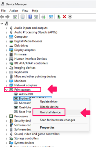 Uninstall device Uninstall device