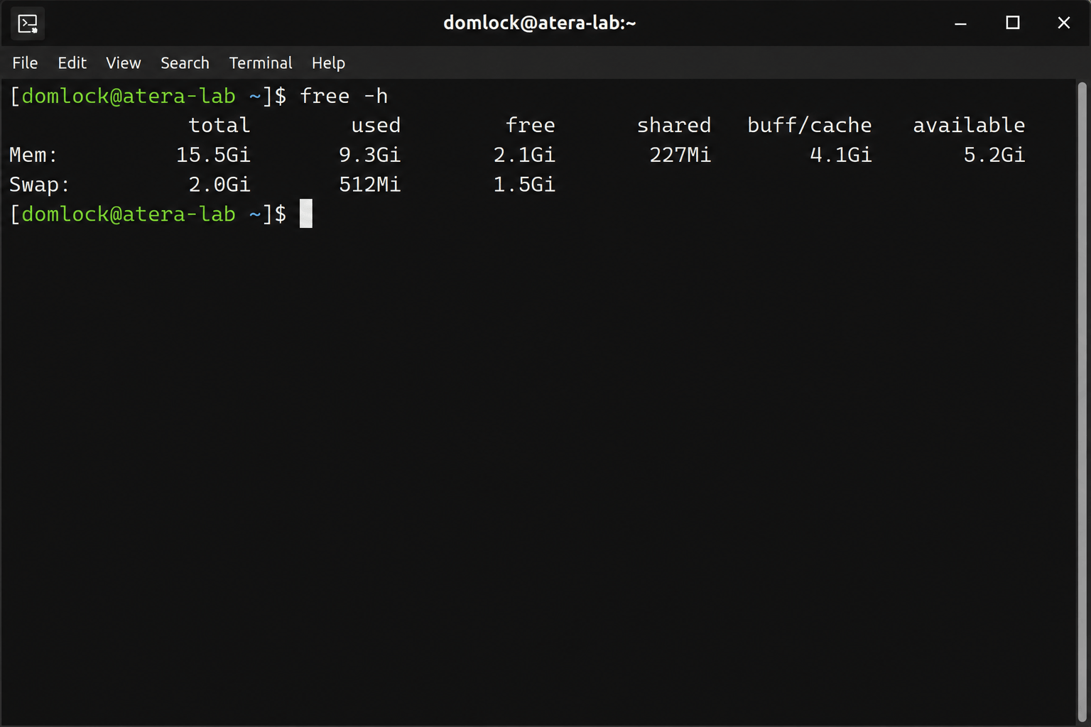 free -h command in Linux free -h command in Linux