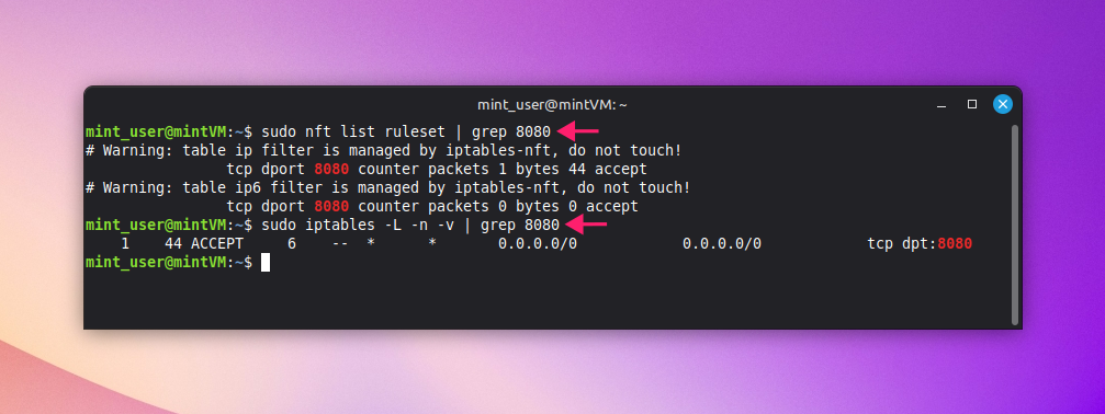 nft list ruleset command nft list ruleset command