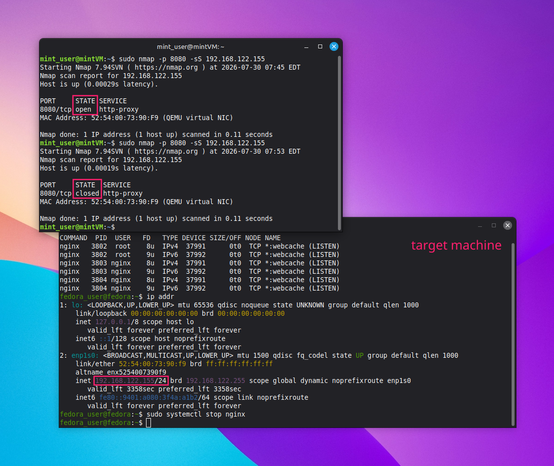nmap command for testing reachability nmap command for testing reachability